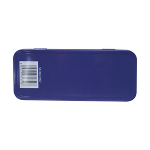 Smily Kiddos 15cm Metal Colored Ruler Set – Tin Box - Blue Kids Stationery