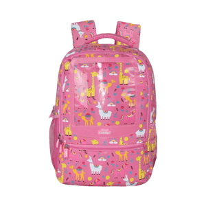 Smily Kiddos 17 inch Backpack Animal Theme - Pink - SK16001669