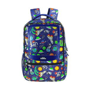 Smily Kiddos 17 inch Backpack Space Theme - Blue - SK16001668