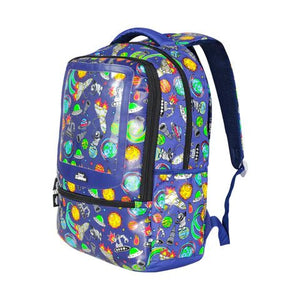 Smily Kiddos 17 inch Backpack Space Theme - Blue - SK16001668