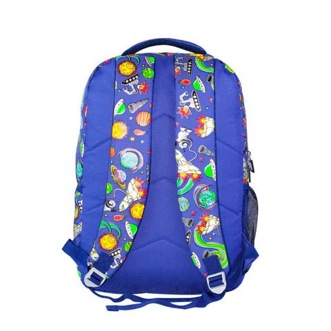 Smily Kiddos 17 inch Backpack Space Theme - Blue - SK16001668