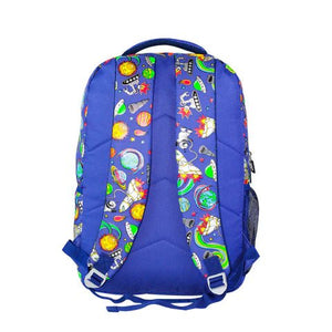 Smily Kiddos 17 inch Backpack Space Theme - Blue - SK16001668