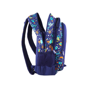 Smily Kiddos 19 L Space Astronaut EVA Shell Backpack - Blue - School Bag