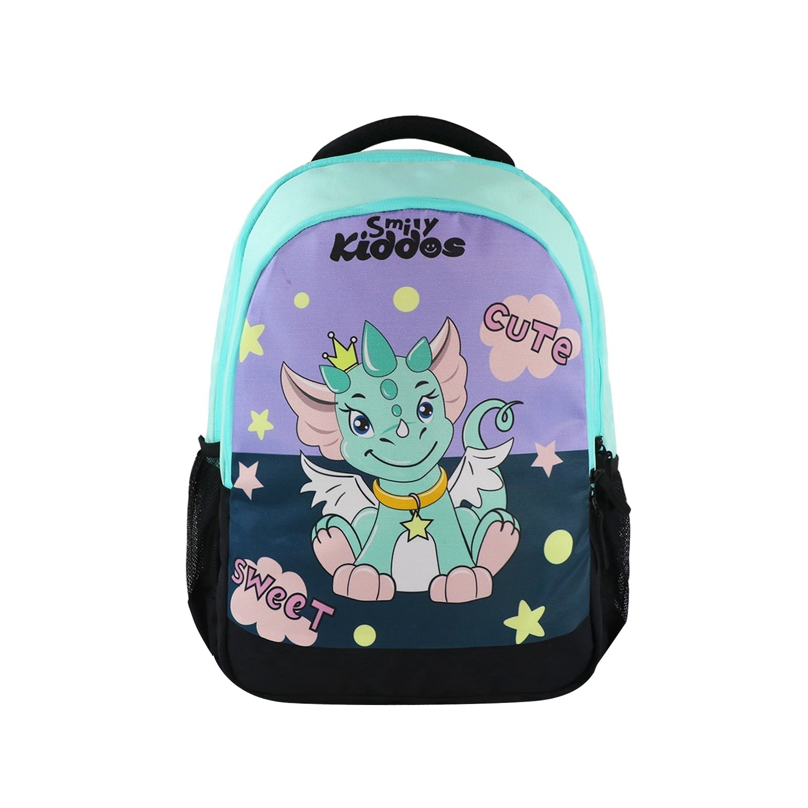 Smily Kiddos 29 L Junior School Bag - Cute Dragon - Sea Green - MK11001873