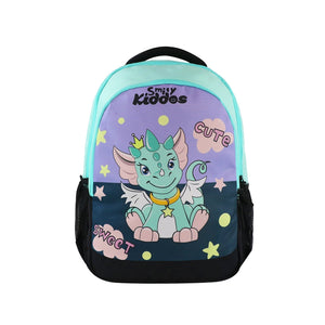 Smily Kiddos 29 L Junior School Bag - Cute Dragon - Sea Green - MK11001873