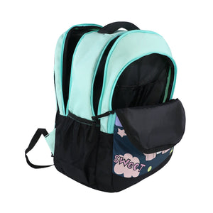 Smily Kiddos 29 L Junior School Bag - Cute Dragon - Sea Green - School Bag