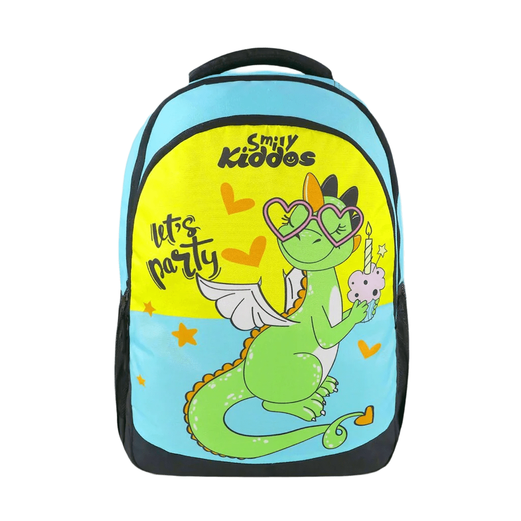 Smily Kiddos 29L Junior School Bag - Party Dragon - Yellow - MK11001864