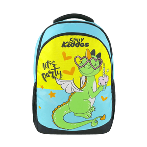 Smily Kiddos 29L Junior School Bag - Party Dragon - Yellow - MK11001864