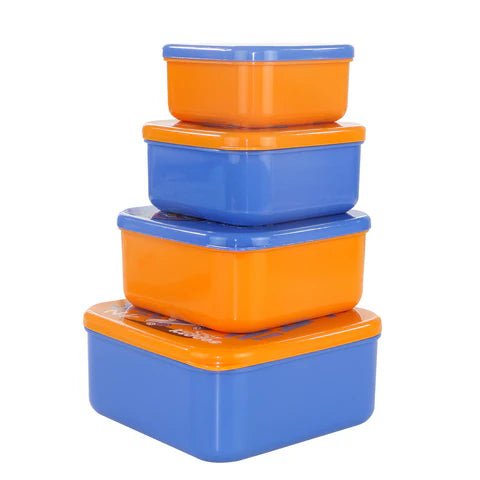 Smily Kiddos 4 in 1 container - Robot Theme Container Set Lunch Box - SK16001508