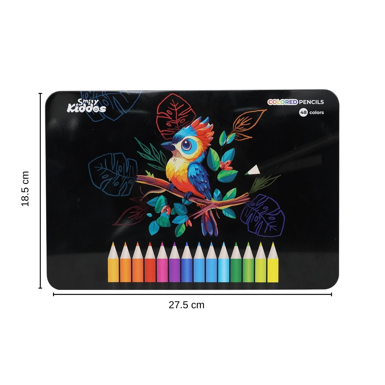 Smily Kiddos 48 Color Pencils Set in Tin Box - Color Pencils