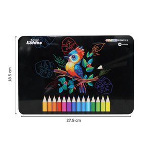 Smily Kiddos 48 Color Pencils Set in Tin Box - Color Pencils