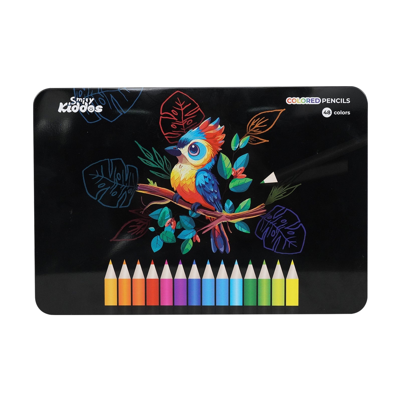 Smily Kiddos 48 Color Pencils Set in Tin Box - Color Pencils