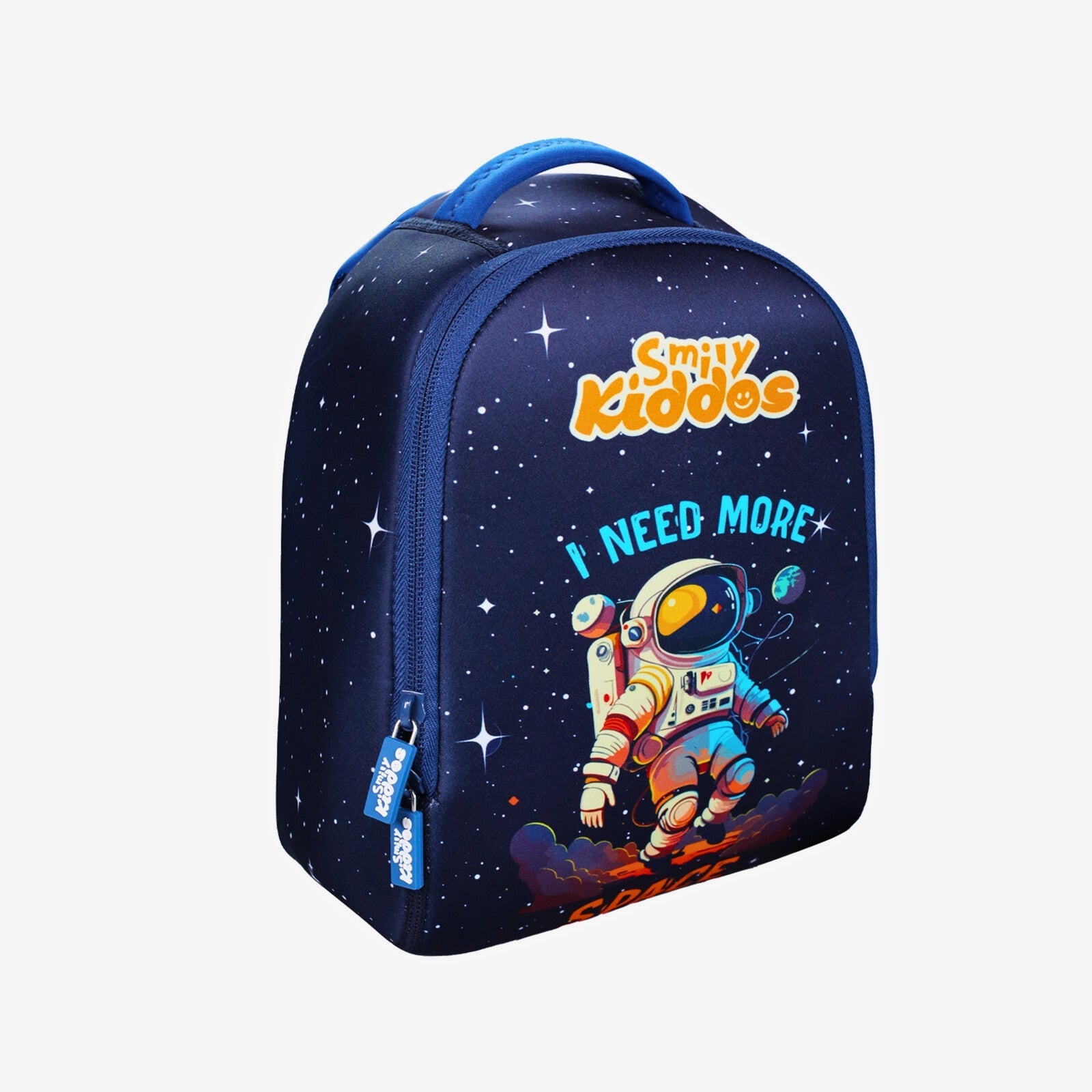Smily kiddos 6L Galactic Adventure Neoprene Preschool Backpack – Navy Blue - SK16001823