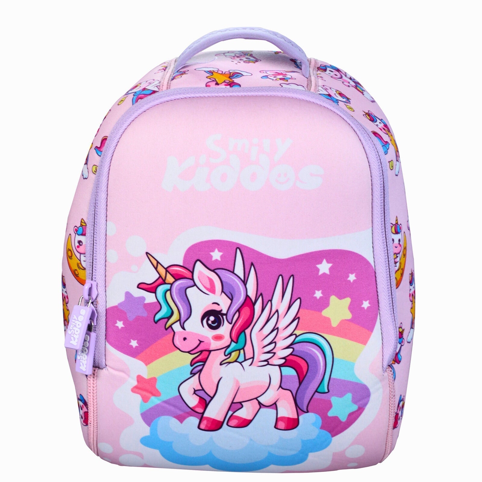 Smily Kiddos 6L Unicorn Neoprene Preschool Backpack – Pink - SK16001826