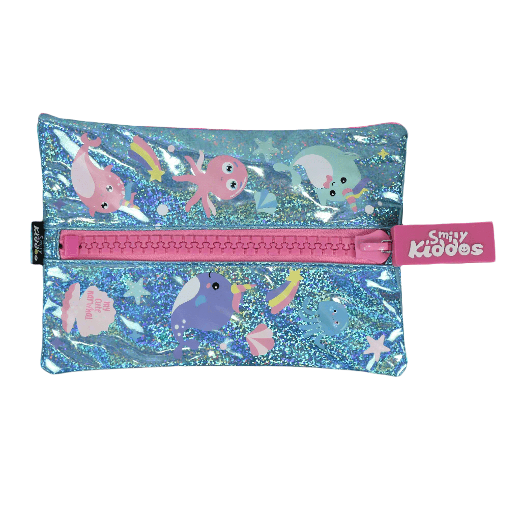 Smily Kiddos Big Zipper Pouch - Narwhale - SK11003074