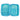 Smily kiddos Bling pencil case Rain Bow unicorn Light Blue - SK16001555