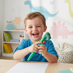 Smily kiddos Boxing Pen - Green Dino Kids Stationery