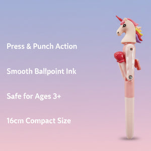 Smily kiddos Boxing Pen - Pink Unicorn Kids Stationery