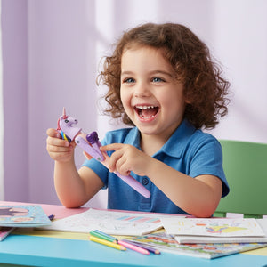 Smily kiddos Boxing Pen - Purple Unicorn Kids Stationery