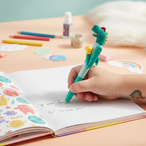 Smily kiddos Boxing Pen - Green Funny Dino Kids Stationery