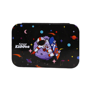 Smily Kiddos Brunch Stainless Steel Lunch Box - Astronaut Theme - Black - SK16001771