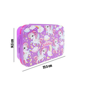 Smily Kiddos Brunch Stainless Steel Lunch Box - Unicorn Theme - Purple - SK16001773