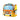 Smily Kiddos Bus Theme School Bag for Kids - Yellow - School Bag
