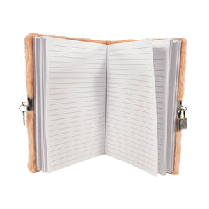 Smily Kiddos Butterfly Plush Lockable Notebook - Orange Art & Craft