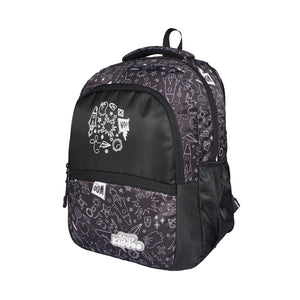 Smily Kiddos Coco Backpack – Black | Stylish & Lightweight School Bag for Kids - MK11002285
