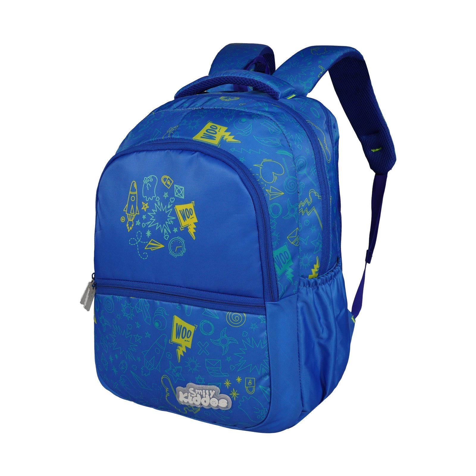 Smily Kiddos Coco Backpack – Light Blue | Stylish & Lightweight School Bag for Kids - MK11002288