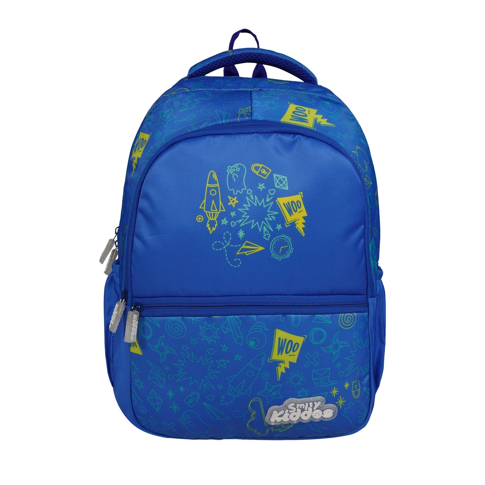 Smily Kiddos Coco Backpack – Light Blue | Stylish & Lightweight School Bag for Kids - MK11002288