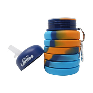 Smily Kiddos Collapsible Silicone Water Bottle - Camouflage Orange Baby Food & Storage
