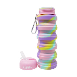 Smily Kiddos Collapsible Silicone Water Bottle - Camouflage Pink Baby Food & Storage