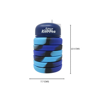 Smily Kiddos Collapsible Silicone Water Bottle - Camouflage Blue Baby Food & Storage