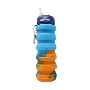 Smily Kiddos Collapsible Silicone Water Bottle - Camouflage Orange Baby Food & Storage