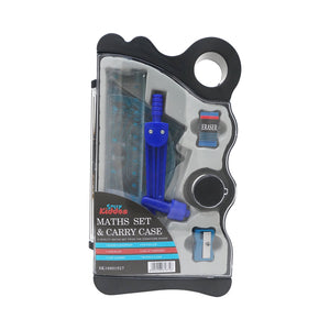 Smily Kiddos Compass & Geometry Tools Set – Durable Plastic Case - Blue Kids Stationery