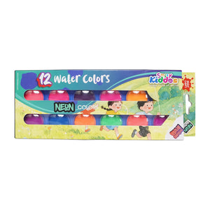 Smily Kiddos Creative Neon Paint Set – 12 Vibrant Colors - Kids Theme Art & Craft