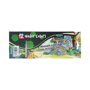 Smily Kiddos Creative Neon Paint Set – 12 Vibrant Colors - Jungle Theme Art & Craft