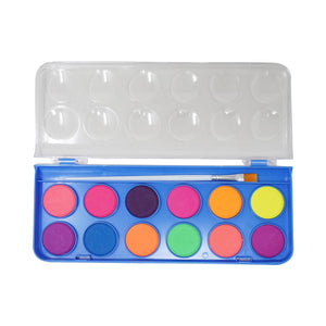 Smily Kiddos Creative Neon Paint Set – 12 Vibrant Colors - Jungle Theme Art & Craft