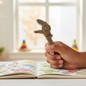 Smily kiddos Dino pen - Brown Kids Stationery