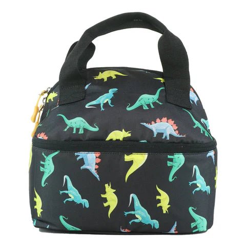 Smily Kiddos Double Decker Lunch Bag Dino Theme - Black - MK11001887