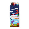 Smily Kiddos Erasable Plastic Color Pencils – Pack of 12 - Color Pencils