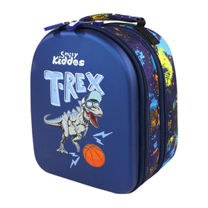 Smily Kiddos Eva Pre School Backpack T - rex - Blue - School Bag