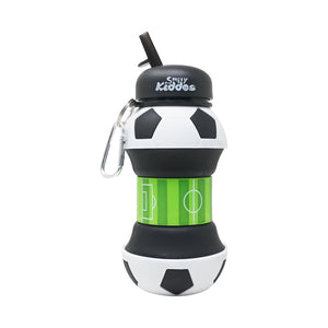 Smily Kiddos Expandable Sports Water Bottle - Soccer Baby Food & Storage