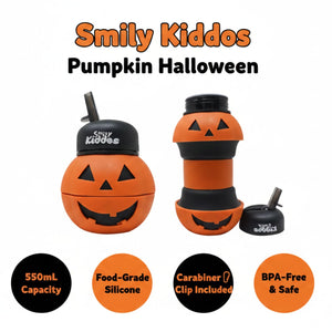 Smily Kiddos Expandable Sports Water Bottle - Pumpkin Baby Food & Storage