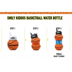 Smily Kiddos Expandable Sports Water Bottle - Basketball Baby Food & Storage