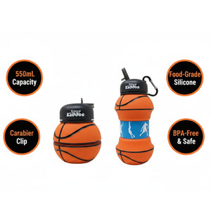 Smily Kiddos Expandable Sports Water Bottle - Basketball Baby Food & Storage
