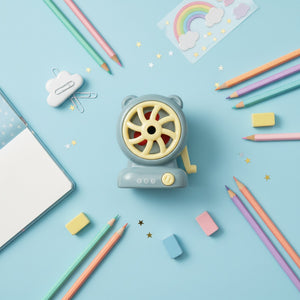 Smily Kiddos Fan Sharpener - Grey Kids Stationery