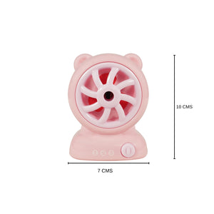 Smily Kiddos Fan Sharpener - Pink Kids Stationery