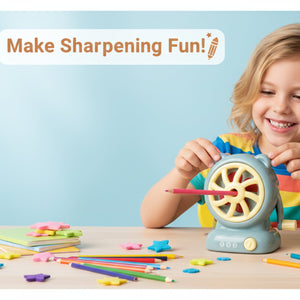 Smily Kiddos Fan Sharpener - Grey Kids Stationery